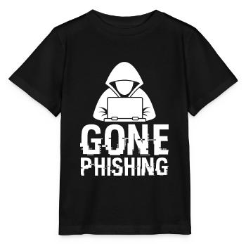 Anonymous Hacker Gone Phishing - White-Hat Hackers - Stanley/Stella MINI CREATOR Kids’ T-Shirt - black - Front - Mikhail (115cm)