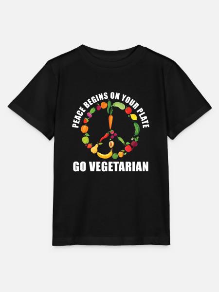 Veggie Gemüse Vegetarisch Vegetarier - Stanley/Stella Kinder T-Shirt MINI CREATOR - Schwarz