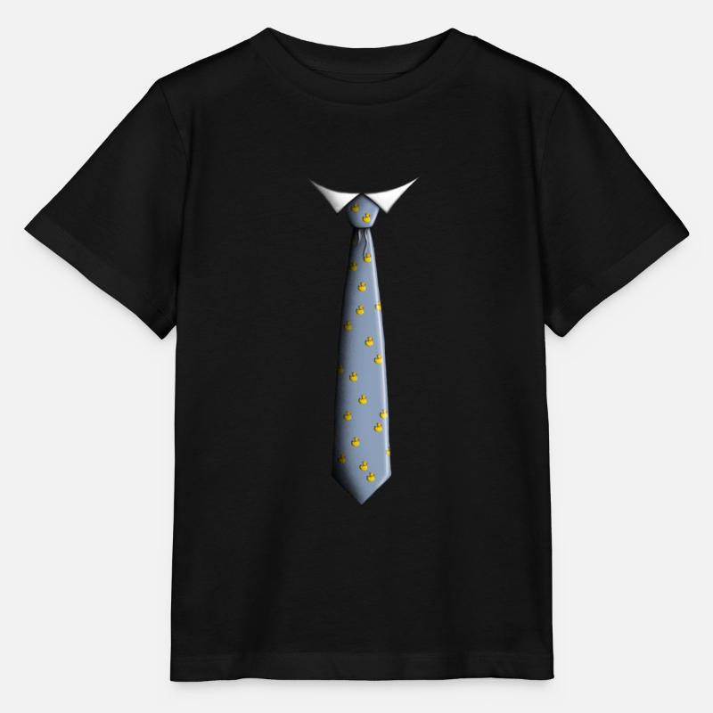 Krawatte mit Enten - Stanley/Stella Kinder T-Shirt MINI CREATOR - Schwarz