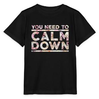 Calm Down - Stanley/Stella Kinder T-Shirt MINI CREATOR  - Schwarz - Vorne - Mikhail (115cm)
