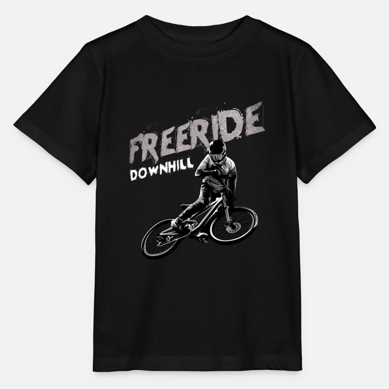 Freeride Downhill VTT cadeau - T-shirt bio MINI CREATOR Stanley/Stella Enfant - noir