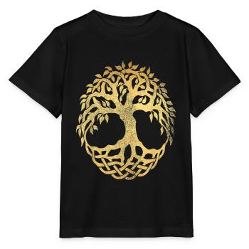 Yggdrasil World Tree World Ash Nordic - Stanley/Stella MINI CREATOR Kids’ T-Shirt - black - Front - Mikhail (115cm)