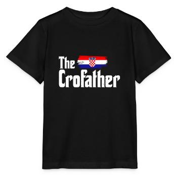 Croatie Drapeau Hrvatska Papa Jugo Père Balkan - T-shirt bio MINI CREATOR Stanley/Stella Enfant - noir - Devant - Mikhail (115cm)