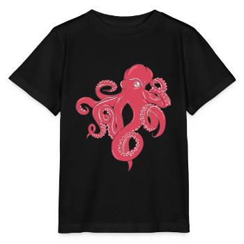 Pieuvres Poulpes espèces marines Tentacules - T-shirt bio MINI CREATOR Stanley/Stella Enfant - noir - Devant - Mikhail (115cm)