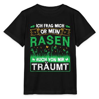 Rasen Gärtner Hobbygärtner Garten Blumen Wiese - Stanley/Stella Kinder T-Shirt MINI CREATOR  - Schwarz - Vorne - Mikhail (115cm)