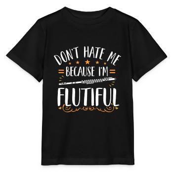 Flute SideBlown Flute - Stanley/Stella MINI CREATOR Kids’ T-Shirt - black - Front - Mikhail (115cm)