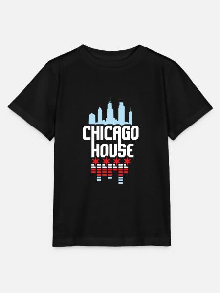 Chicago House Music Vintage DJ - Stanley/Stella Kinder T-Shirt MINI CREATOR - Schwarz