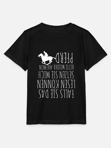 Pferde Spruch Pferdesprüche Reitsprüche - Stanley/Stella Kinder T-Shirt MINI CREATOR - Schwarz