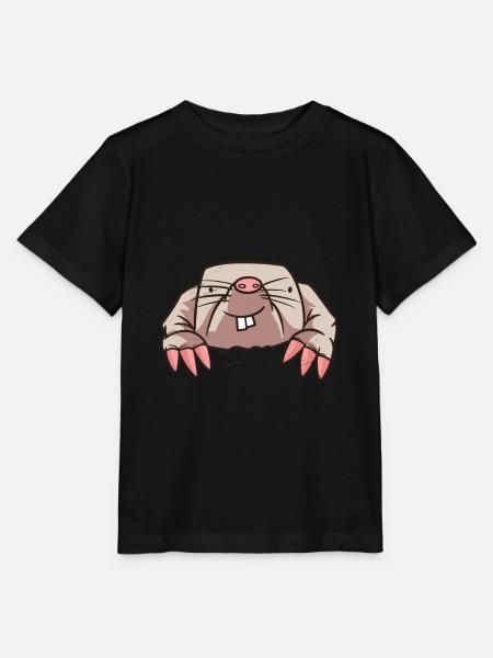 Maulwurf Tier Geschenk - Stanley/Stella Kinder T-Shirt MINI CREATOR - Schwarz
