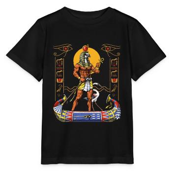 Ägyptischer Gott Ra - Stanley/Stella Kinder T-Shirt MINI CREATOR  - Schwarz - Vorne - Mikhail (115cm)
