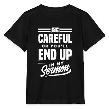 Pasteur pasteur clergé Reverend Cadeaux - T-shirt bio MINI CREATOR Stanley/Stella Enfant - noir - Devant - Mikhail (115cm)
