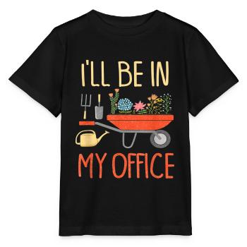 Jardin jardin jardinier Jardinage - T-shirt bio MINI CREATOR Stanley/Stella Enfant - noir - Devant - Mikhail (115cm)