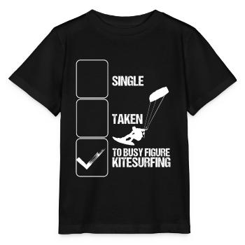 Kitesurfer Kiteboarding Windsurfer Kitesurf - Stanley/Stella Kinder T-Shirt MINI CREATOR  - Schwarz - Vorne - Mikhail (115cm)