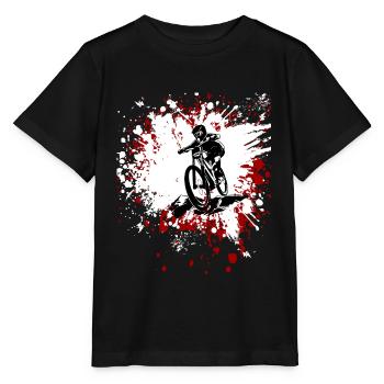 Downhill Mountainbike Downhill VTT cadeau - T-shirt bio MINI CREATOR Stanley/Stella Enfant - noir - Devant - Mikhail (115cm)