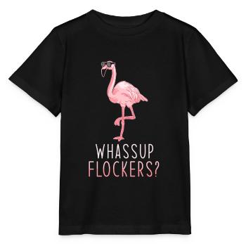 Flamingo - T-shirt bio MINI CREATOR Stanley/Stella Enfant - noir - Devant - Mikhail (115cm)