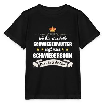Schwiegermutter Schwiegersohn Schwiegermama - Stanley/Stella Kinder T-Shirt MINI CREATOR  - Schwarz - Vorne - Mikhail (115cm)