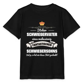 Schwiegervater Schwiegersohn Schwiegerpapa - Stanley/Stella Kinder T-Shirt MINI CREATOR  - Schwarz - Vorne - Mikhail (115cm)