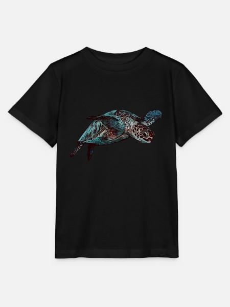 Schildkröte Tiermotiv Schildkröten Tier Motiv - Stanley/Stella Kinder T-Shirt MINI CREATOR - Schwarz