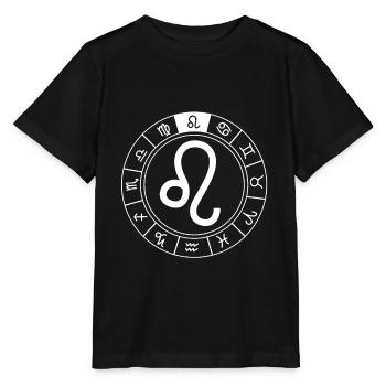 Sternzeichen Löwe - Stanley/Stella Kinder T-Shirt MINI CREATOR  - Schwarz - Vorne - Mikhail (115cm)