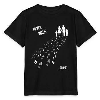 Never walk alone Familie Tochter und Sohn - Stanley/Stella Kinder T-Shirt MINI CREATOR  - Schwarz - Vorne - Mikhail (115cm)