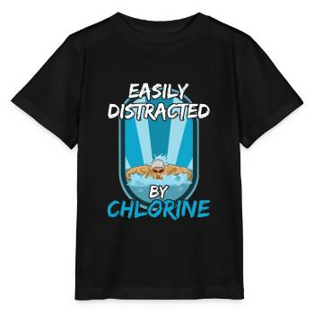 Compétitions natation design pour un nageur - T-shirt bio MINI CREATOR Stanley/Stella Enfant - noir - Devant - Mikhail (115cm)