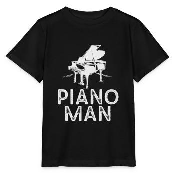 Professeur de piano Instrument musical Compositeur - T-shirt bio MINI CREATOR Stanley/Stella Enfant - noir - Devant - Mikhail (115cm)