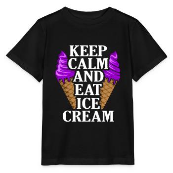 Eiscreme - Stanley/Stella Kinder T-Shirt MINI CREATOR  - Schwarz - Vorne - Mikhail (115cm)