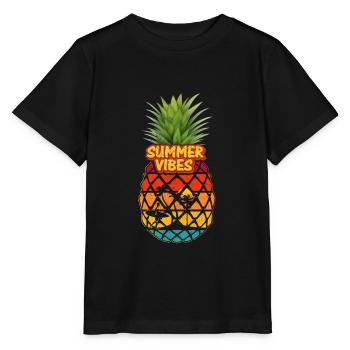 Sentiment d'été - T-shirt bio MINI CREATOR Stanley/Stella Enfant - noir - Devant - Mikhail (115cm)