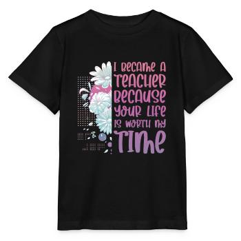 Lehrerin - Stanley/Stella Kinder T-Shirt MINI CREATOR  - Schwarz - Vorne - Mikhail (115cm)