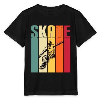 skateboard skater skate sport fahren skaten - Stanley/Stella Kinder T-Shirt MINI CREATOR  - Schwarz - Vorne - Mikhail (115cm)