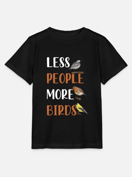 Ornithologie die voor een vogeldeskundige zegt - Stanley/Stella Kinder-T-shirt MINI CREATOR  - zwart