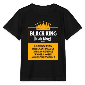 Black-power Afrique Afro African American - T-shirt bio MINI CREATOR Stanley/Stella Enfant - noir - Devant - Mikhail (115cm)