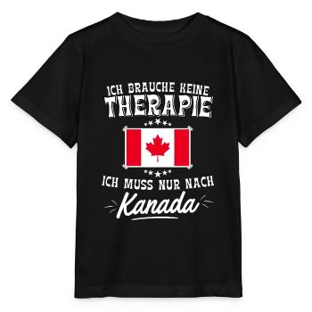 Kanada Flagge - Stanley/Stella Kinder T-Shirt MINI CREATOR  - Schwarz - Vorne - Mikhail (115cm)