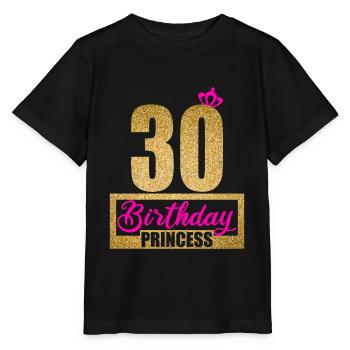 30. Geburtstag 30 Jahre 30er Birthday Princess - Stanley/Stella Kinder T-Shirt MINI CREATOR  - Schwarz - Vorne - Mikhail (115cm)