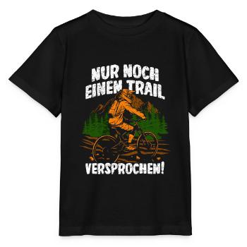 Nur noch einen Trail - Mountainbike - Stanley/Stella Kinder T-Shirt MINI CREATOR  - Schwarz - Vorne - Mikhail (115cm)