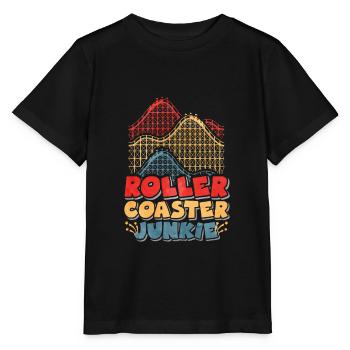 roller coaster - Stanley/Stella MINI CREATOR Kids’ T-Shirt - black - Front - Mikhail (115cm)