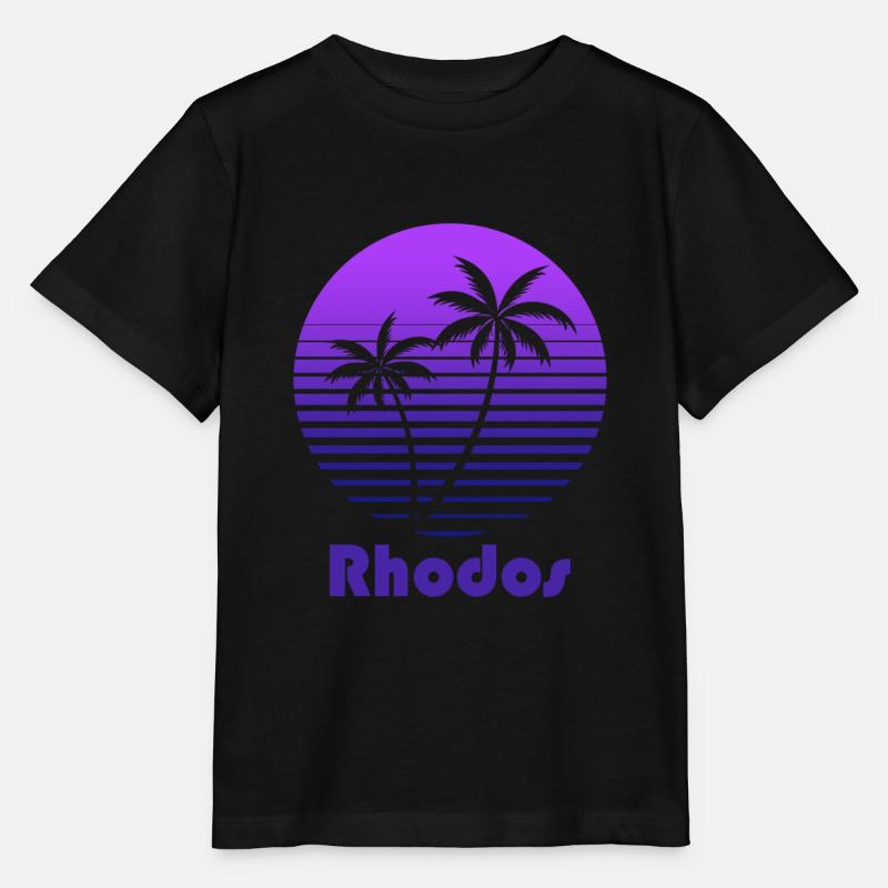 Rhodes Grèce - T-shirt bio MINI CREATOR Stanley/Stella Enfant - noir