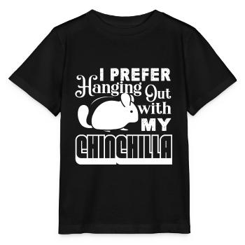 Chinchilla Hanging Out With My Chinchilla - Stanley/Stella MINI CREATOR Kids’ T-Shirt - black - Front - Mikhail (115cm)