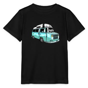 Camper Bus Caravane Bus - T-shirt bio MINI CREATOR Stanley/Stella Enfant - noir - Devant - Mikhail (115cm)