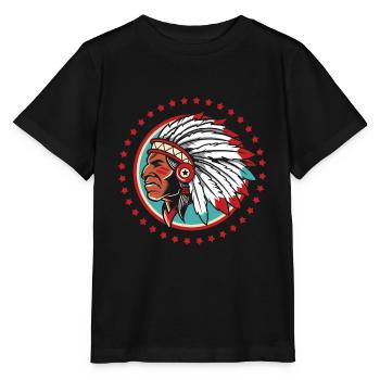 Indian Costume Native American Headdress Chief Ind - T-shirt bio MINI CREATOR Stanley/Stella Enfant - noir - Devant - Mikhail (115cm)