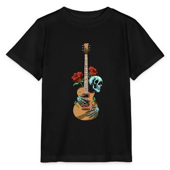 Electric Guitar Electric Guitar Guitarist Guitar Guitar - Stanley/Stella MINI CREATOR Kids’ T-Shirt - black - Front - Mikhail (115cm)