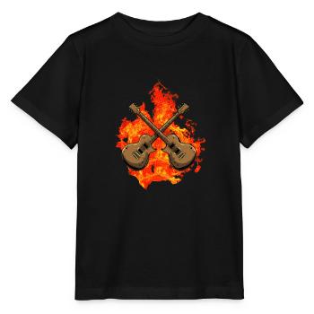 Guitare électrique guitare - T-shirt bio MINI CREATOR Stanley/Stella Enfant - noir - Devant - Mikhail (115cm)