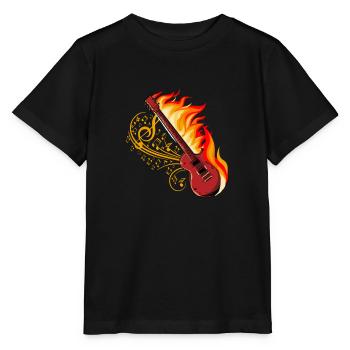 Guitare électrique guitare - T-shirt bio MINI CREATOR Stanley/Stella Enfant - noir - Devant - Mikhail (115cm)