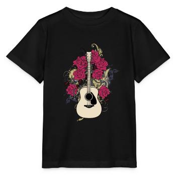 Guitare occidentale Guitare guitare guitare acoustique - T-shirt bio MINI CREATOR Stanley/Stella Enfant - noir - Devant - Mikhail (115cm)