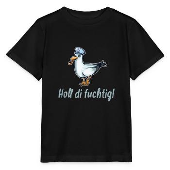 Holl di, reste en bonne santé! Plattdeutsch - T-shirt bio MINI CREATOR Stanley/Stella Enfant - noir - Devant - Mikhail (115cm)