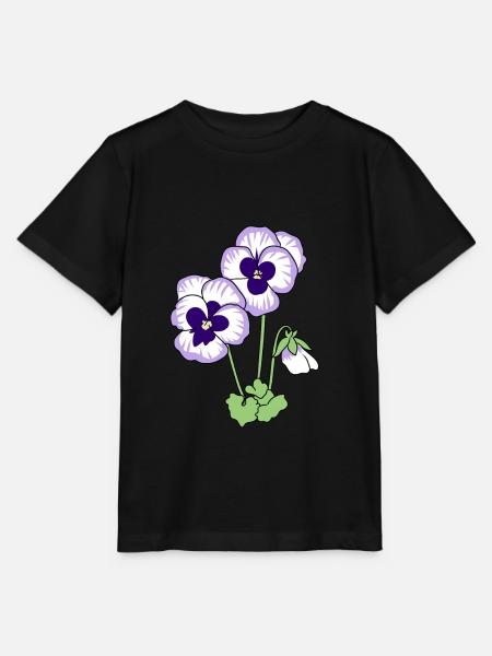 Stiefmütterchen - Stanley/Stella Kinder T-Shirt MINI CREATOR  - Schwarz