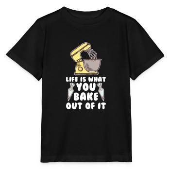Baker Baking Pastry Chef - Stanley/Stella MINI CREATOR Kids’ T-Shirt - black - Front - Mikhail (115cm)
