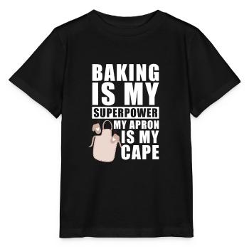 Baker Baking Pastry Chef - Stanley/Stella MINI CREATOR Kids’ T-Shirt - black - Front - Mikhail (115cm)