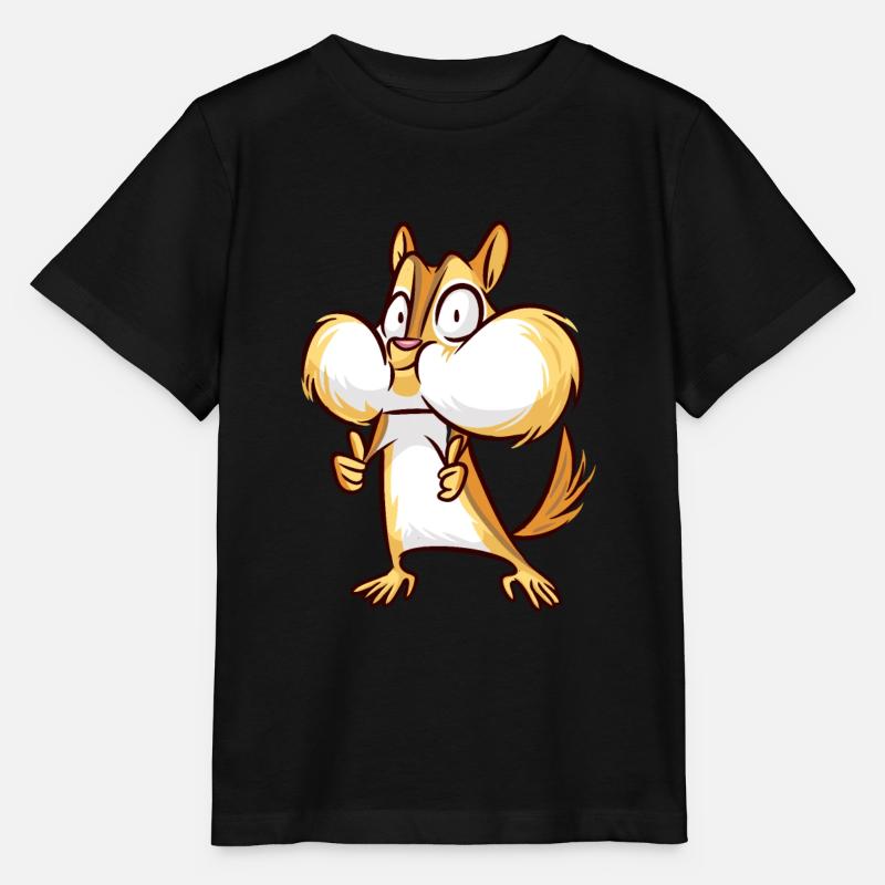 Écureuils - T-shirt bio MINI CREATOR Stanley/Stella Enfant - noir