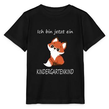 Ich bin jetzt ein Kindergartenkind niedlicher - Stanley/Stella Kinder T-Shirt MINI CREATOR  - Schwarz - Vorne - Mikhail (115cm)